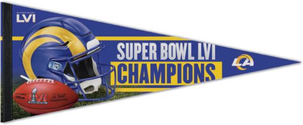 WinCraft 2021 Super Bowl LVI Champions Los Angeles Rams 12'' x 30'' Pennant