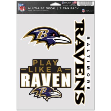 sorry, WinCraft Baltimore Ravens 3-Pack Fan Decal is currently out of stock