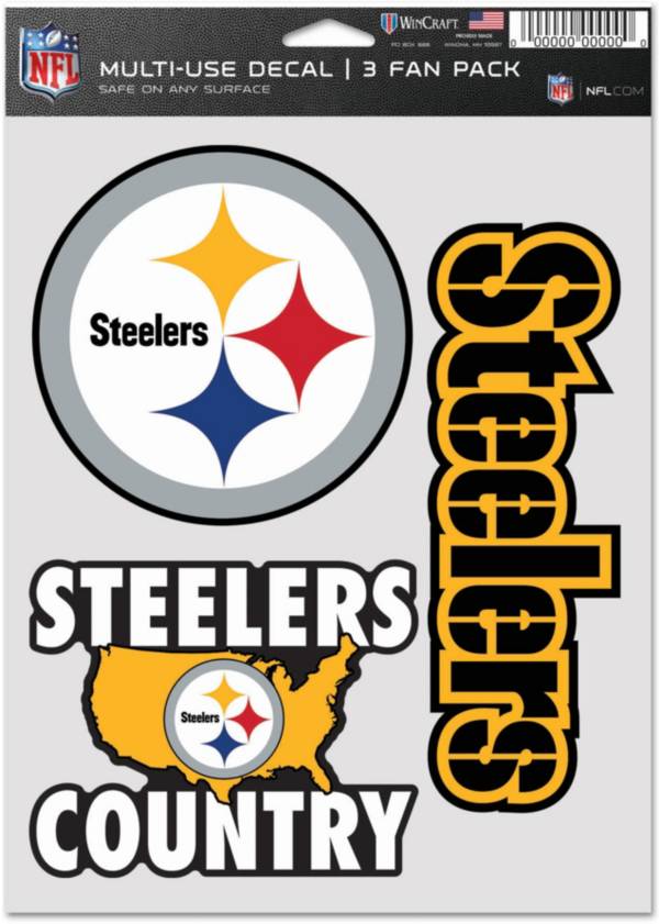 Logo Pittsburgh Steelers 3Pack Fan Decal Dick's Sporting Goods