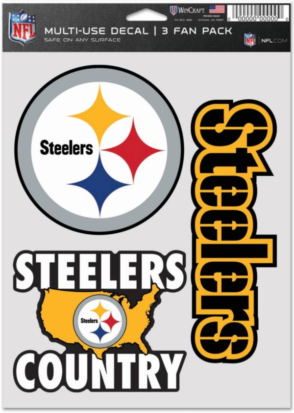 Logo Pittsburgh Steelers 3-Pack Fan Decal product image