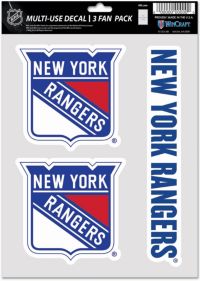 WinCraft New York Rangers Fan Decal 3-Pack | Dick's Sporting Goods