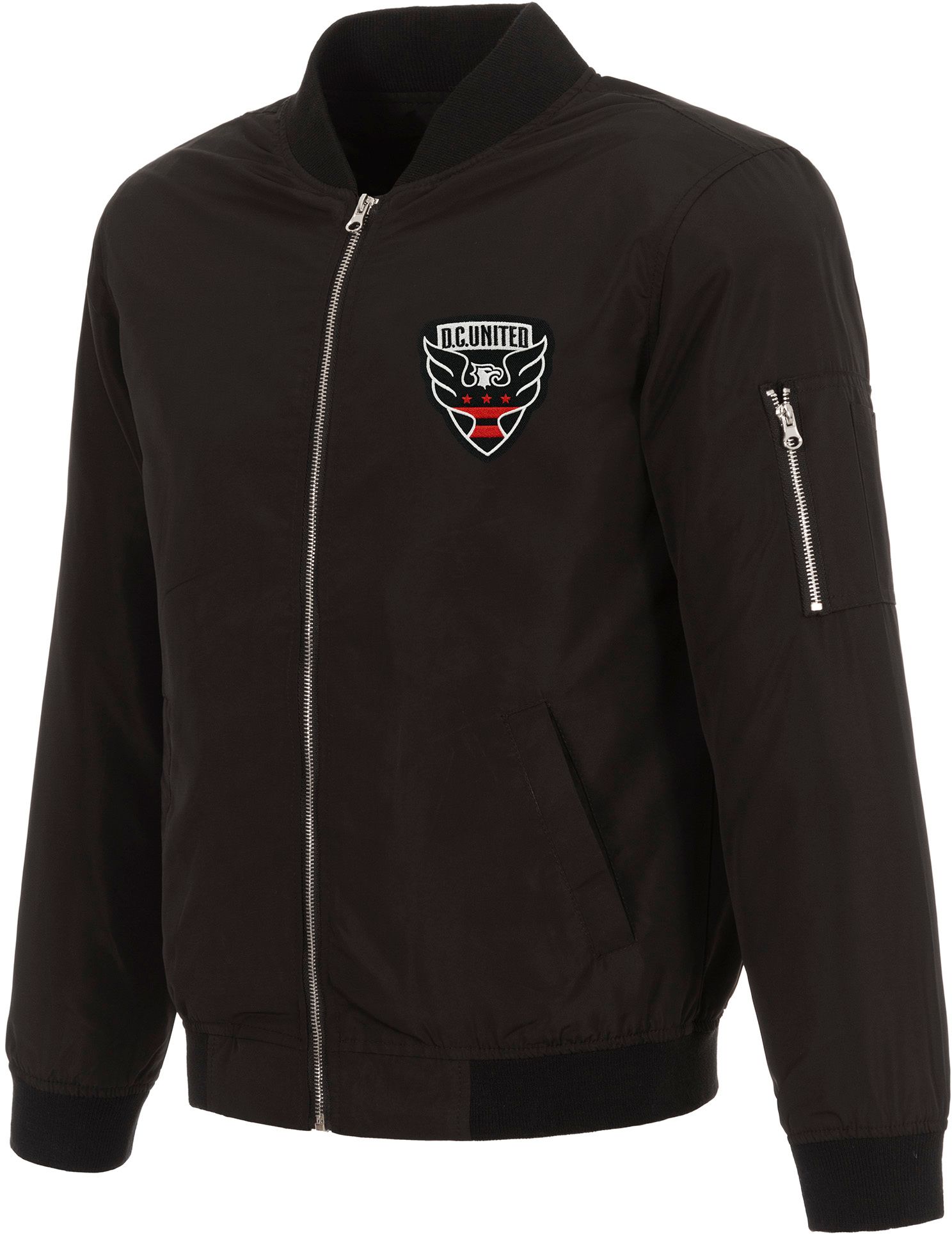 JH Design D.C. United Black Bomber Jacket