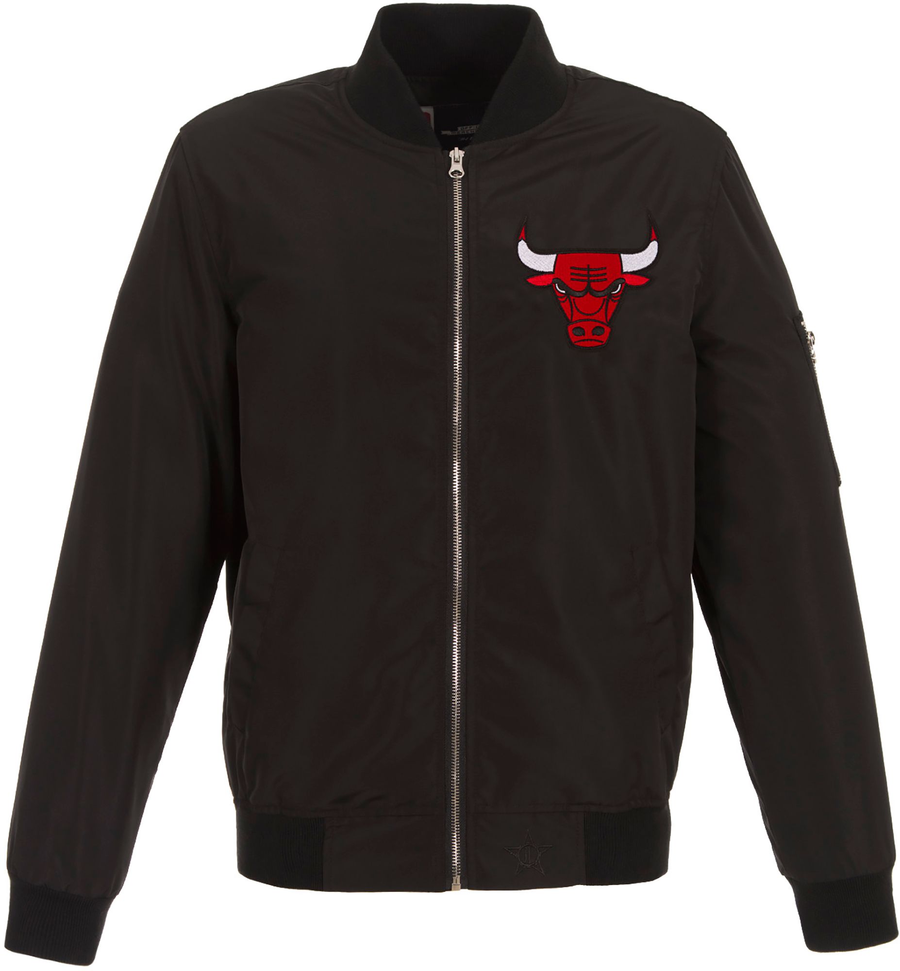 JH Design Men's Chicago Bulls Black Bomber Jacket product image