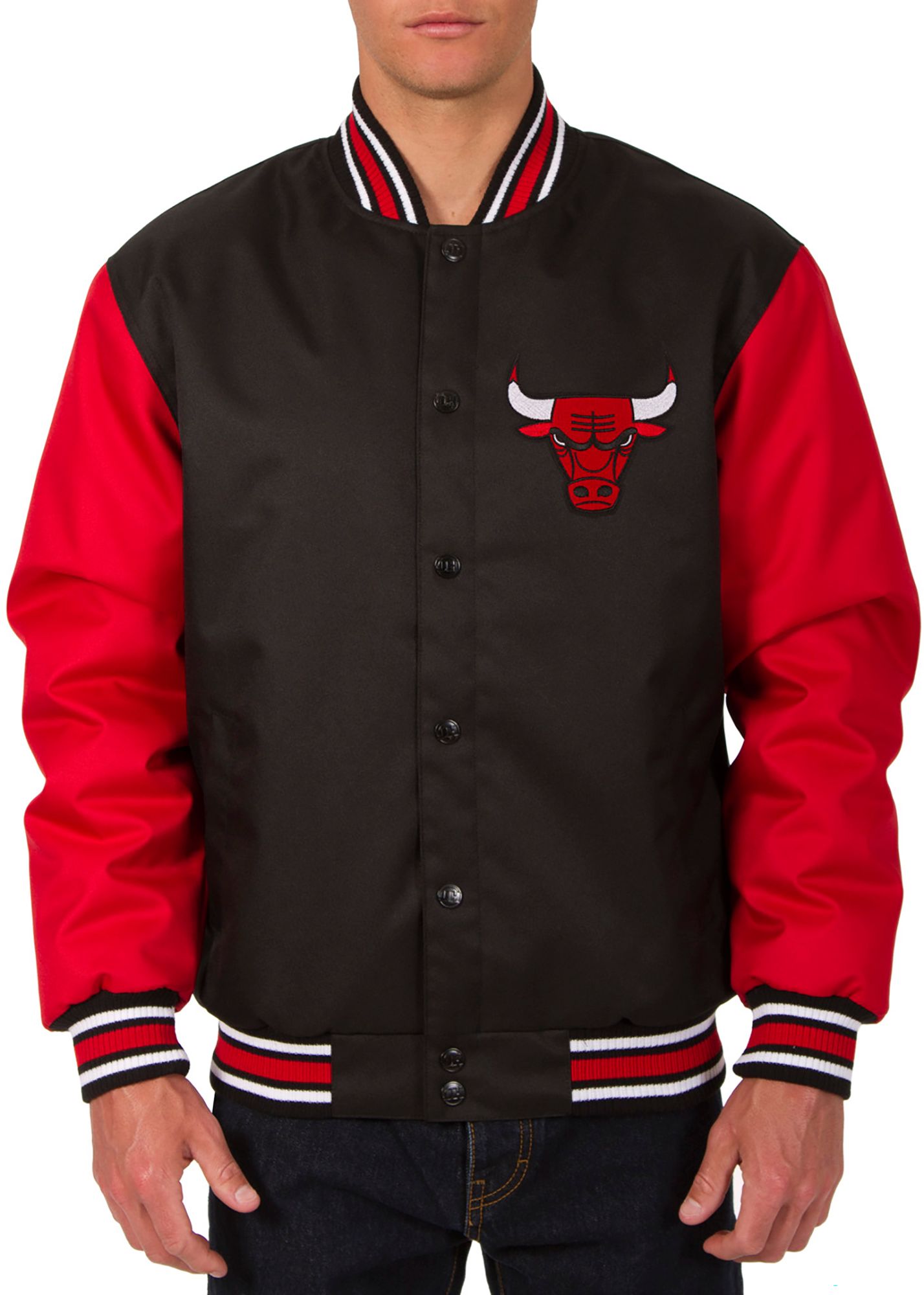 JH Design Men's Chicago Bulls Black Twill Jacket product image