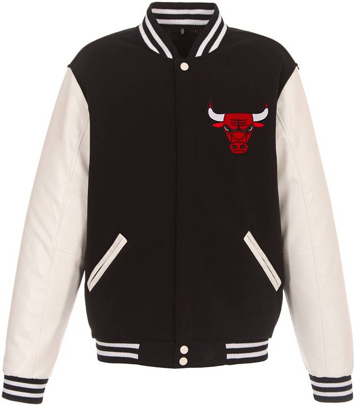 Men's Chicago Bulls JH Design Black Domestic Team Color Leather Jacket