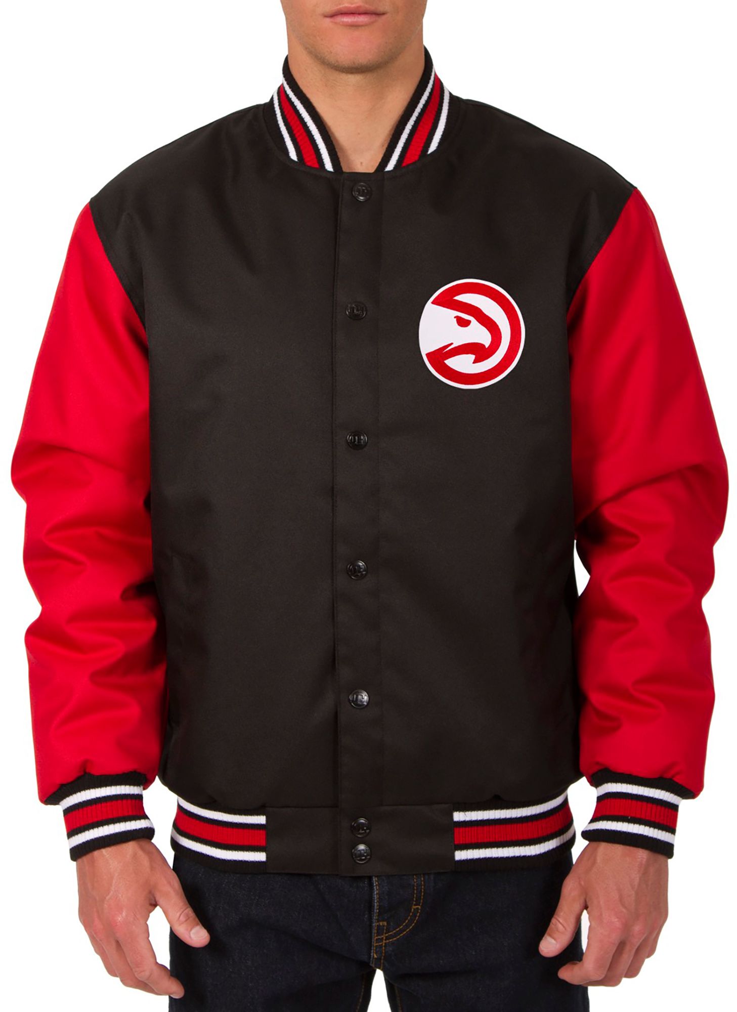JH Design Men's Atlanta Hawks Black Twill Jacket product image