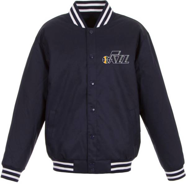 JH Design Men's Utah Jazz Navy Twill Jacket product image