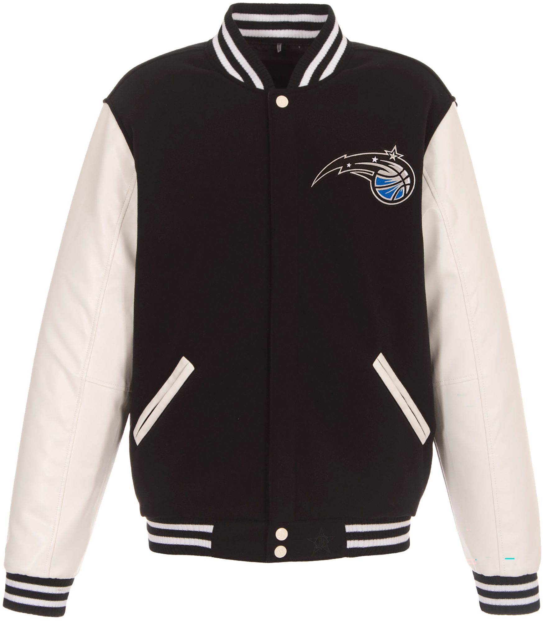 JH Design Men's Orlando Magic Black Varsity Jacket product image