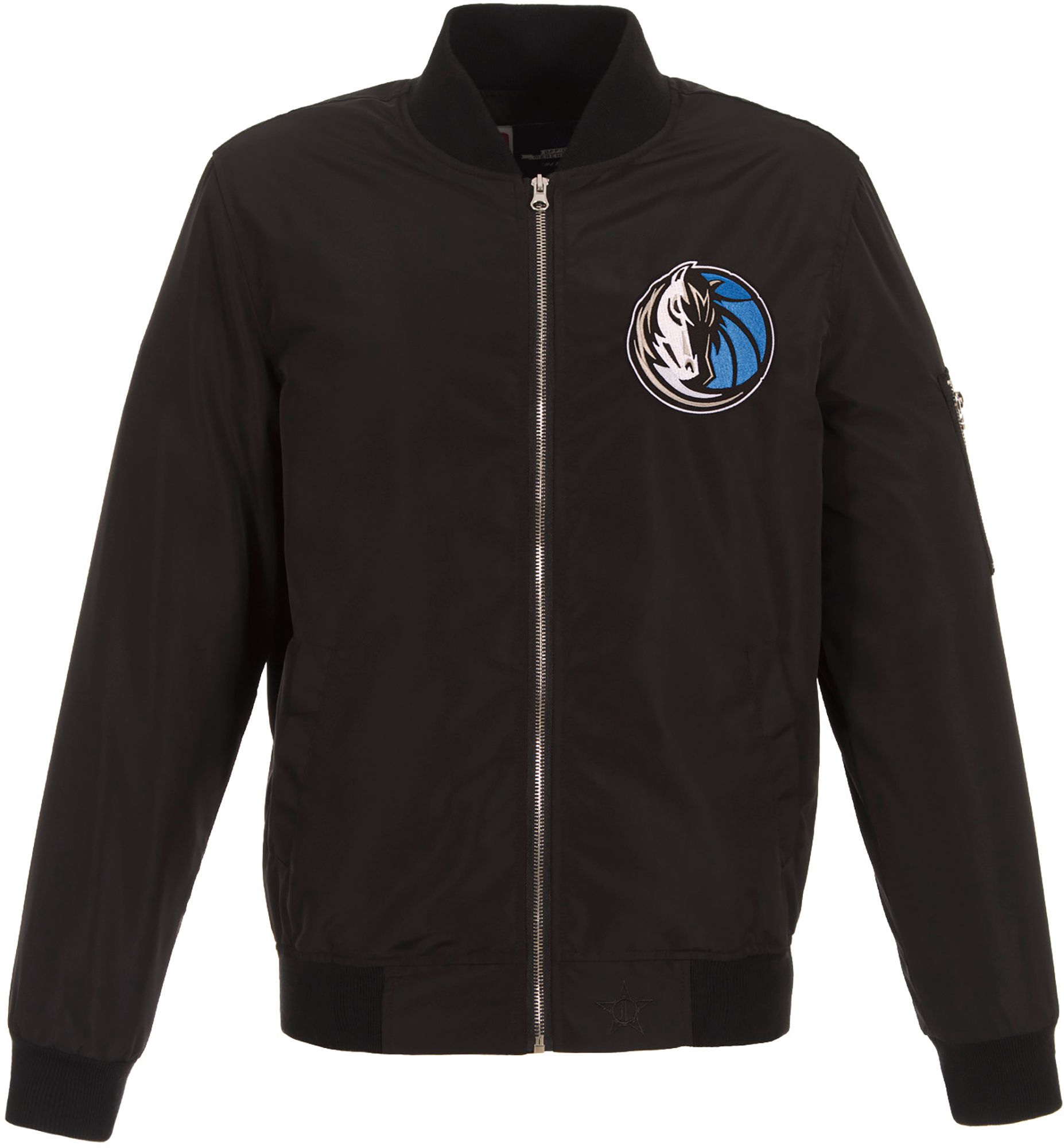 JH Design Men's Dallas Mavericks Black Bomber Jacket product image