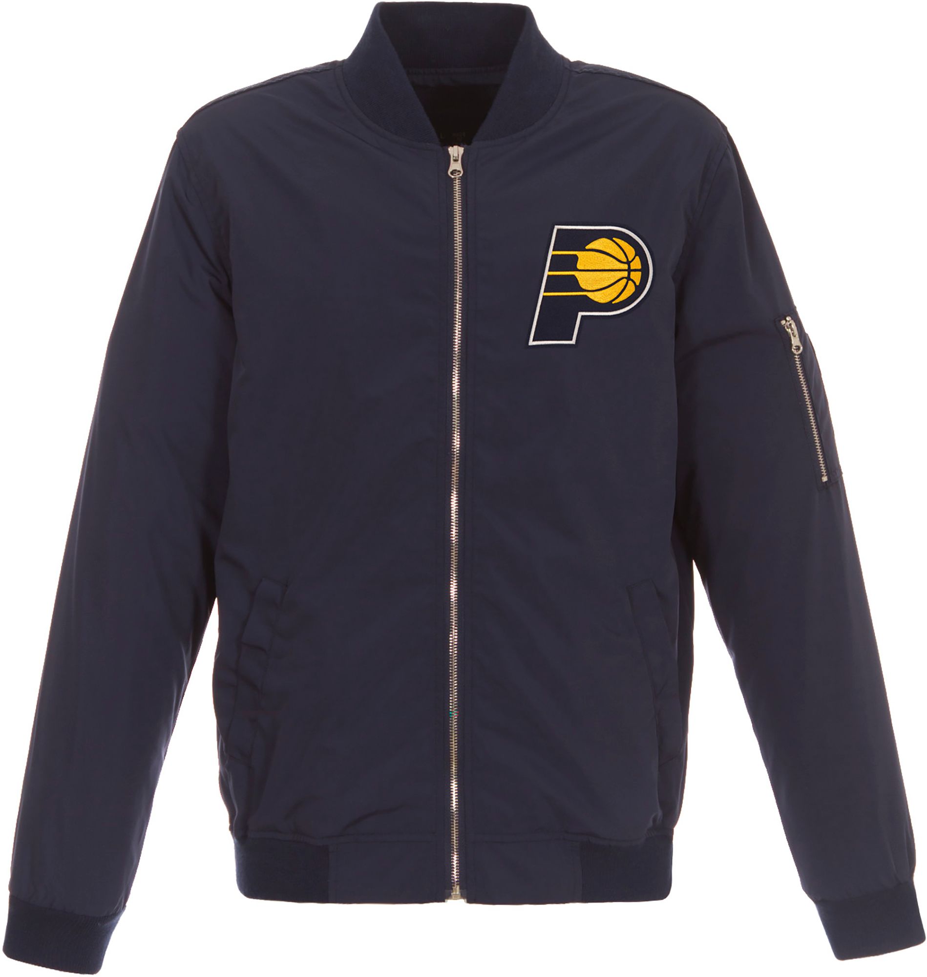 JH Design Men's Indiana Pacers Navy Bomber Jacket product image