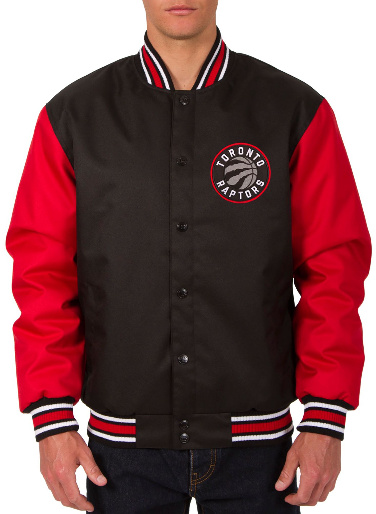JH Design Men's Toronto Raptors Black Twill Jacket product image