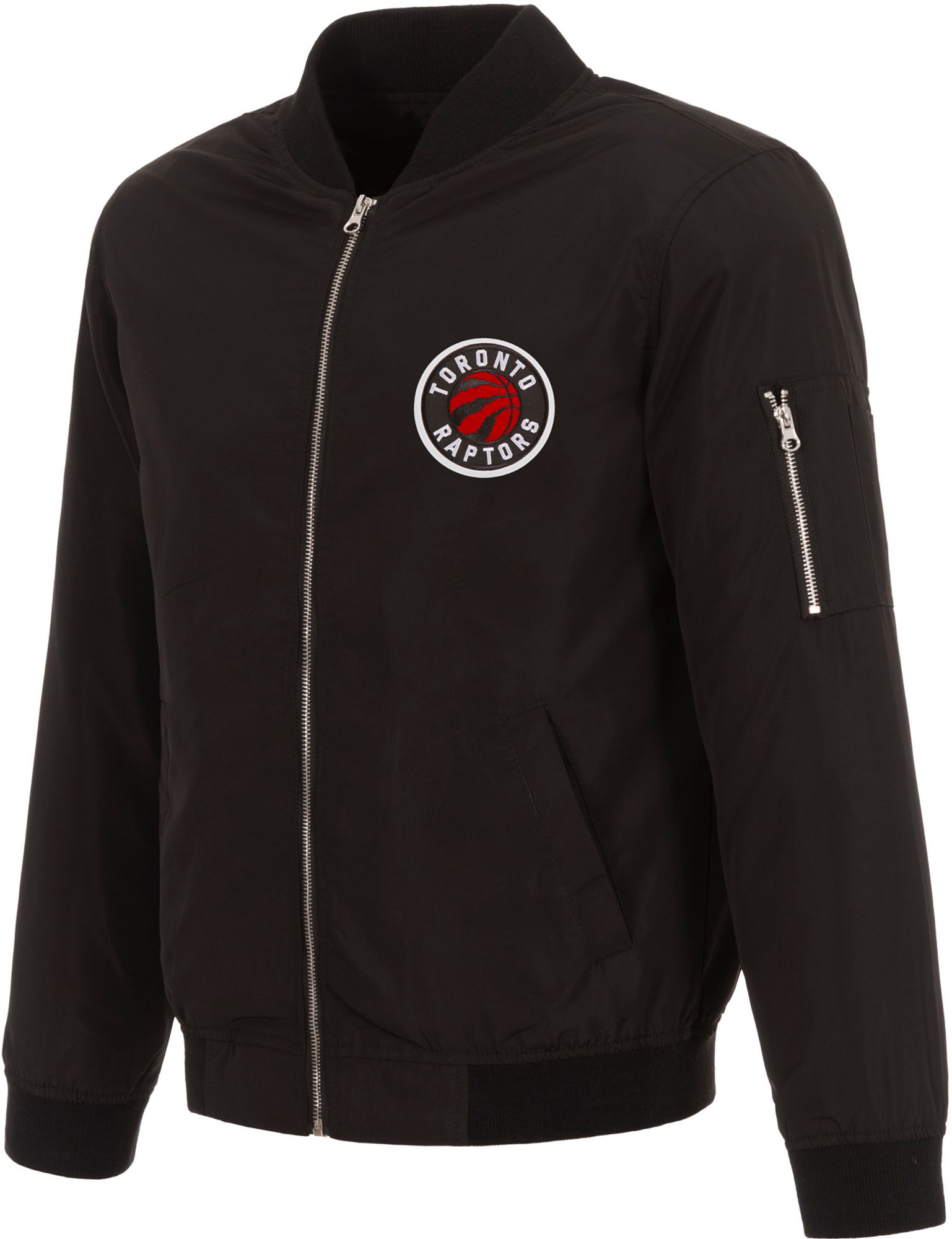 JH Design Men's Toronto Raptors Black Bomber Jacket product image