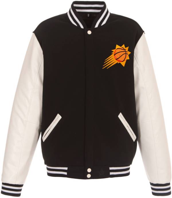 JH Design Men's Phoenix Suns Black Varsity Jacket product image