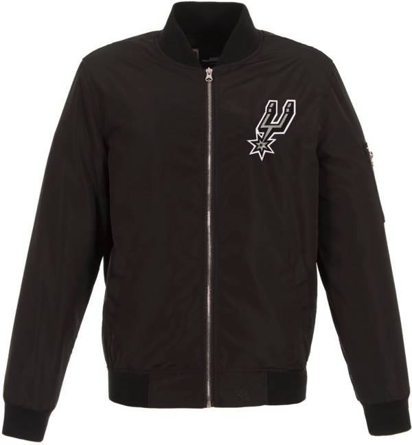 JH Design Men's San Antonio Spurs Black Bomber Jacket product image