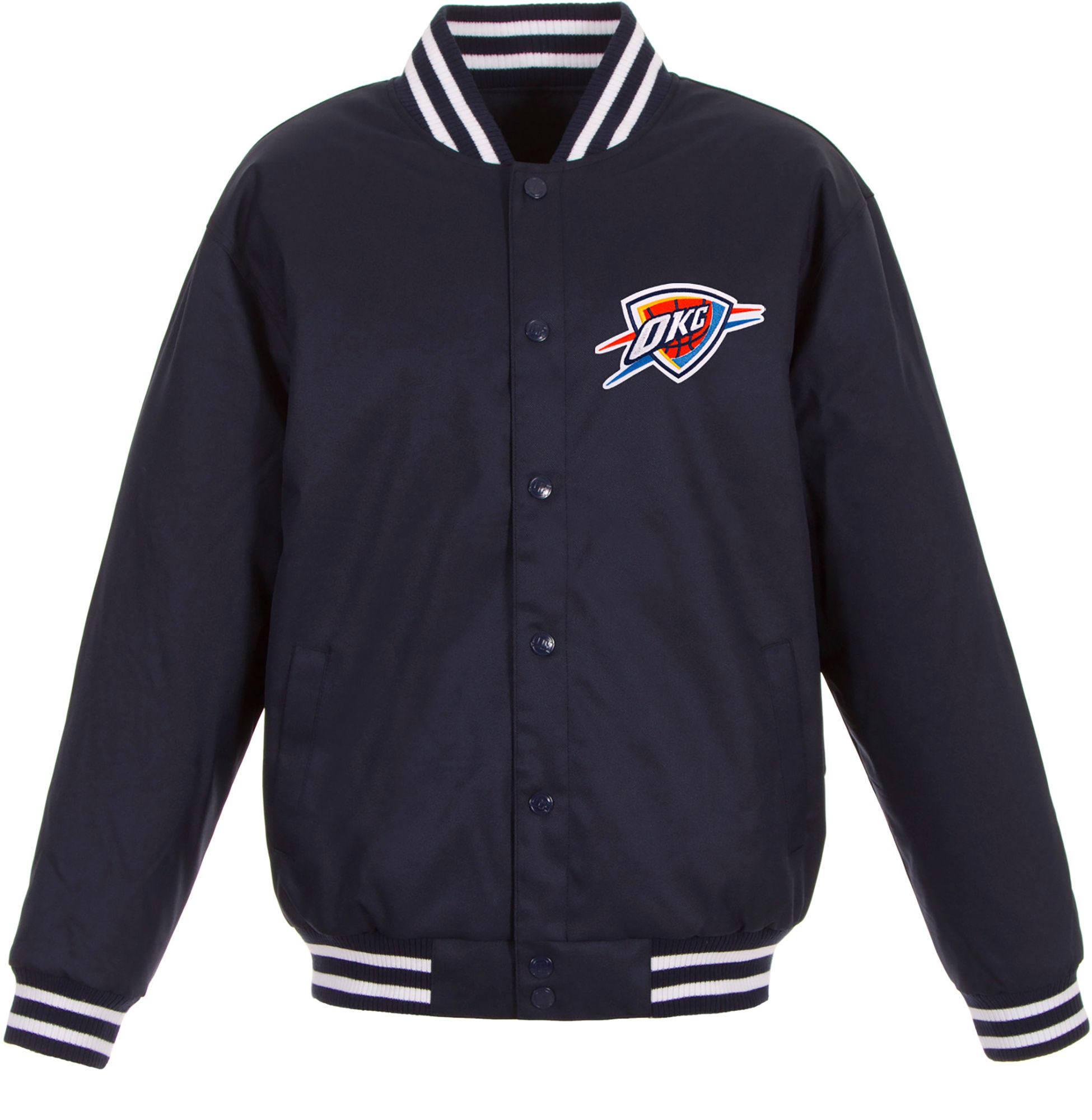 JH Design Men's Oklahoma City Thunder Navy Twill Jacket product image