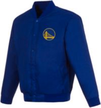 NBA Golden State Warriors JH Design Women's Poly Twill Logo Varsity 2024 Jacket