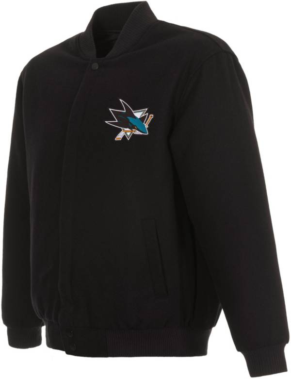 JH Design San Jose Sharks Black Reversible Wool Jacket | Dick's Sporting  Goods