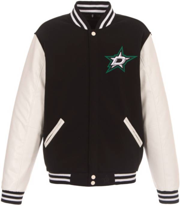 JH Design Dallas Stars Varsity Black Reversible Wool Jacket product image