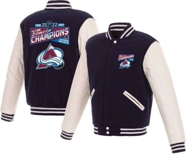 JH Design 2022 Stanley Cup Champions Colorado Avalanche PU Reversible Jacket product image