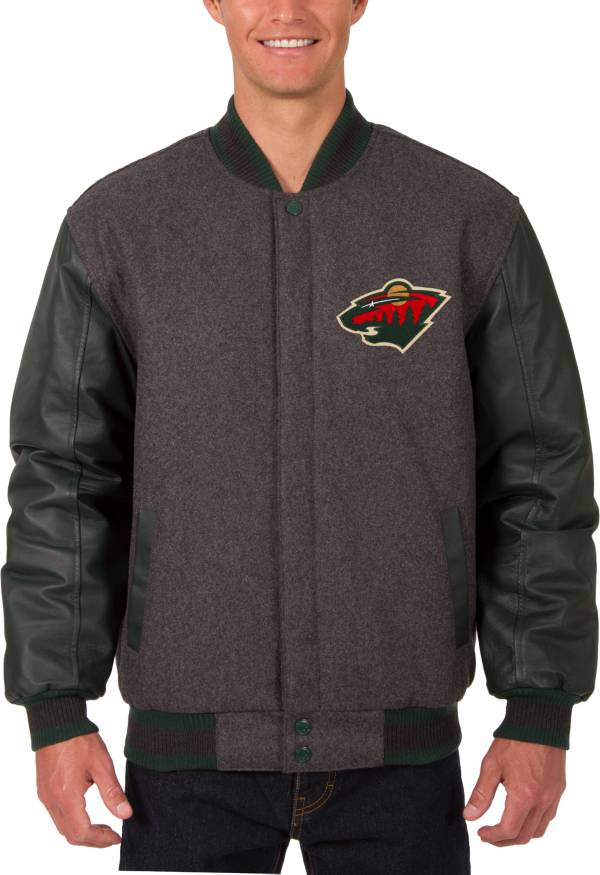 JH Design Minnesota Wild Logo Wool Patches Charcoal Jacket product image