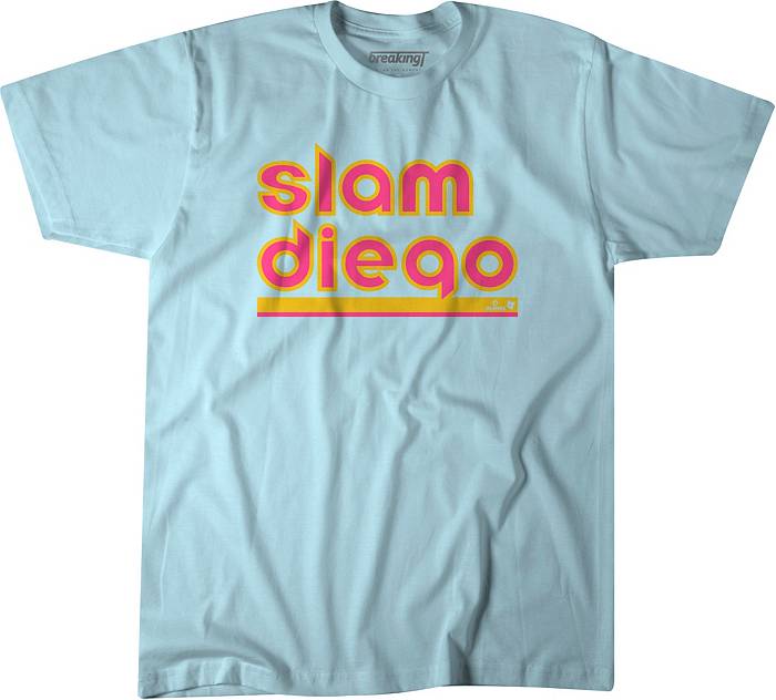 BreakingT Men's San Diego Padres 'Slam Diego' White Graphic T
