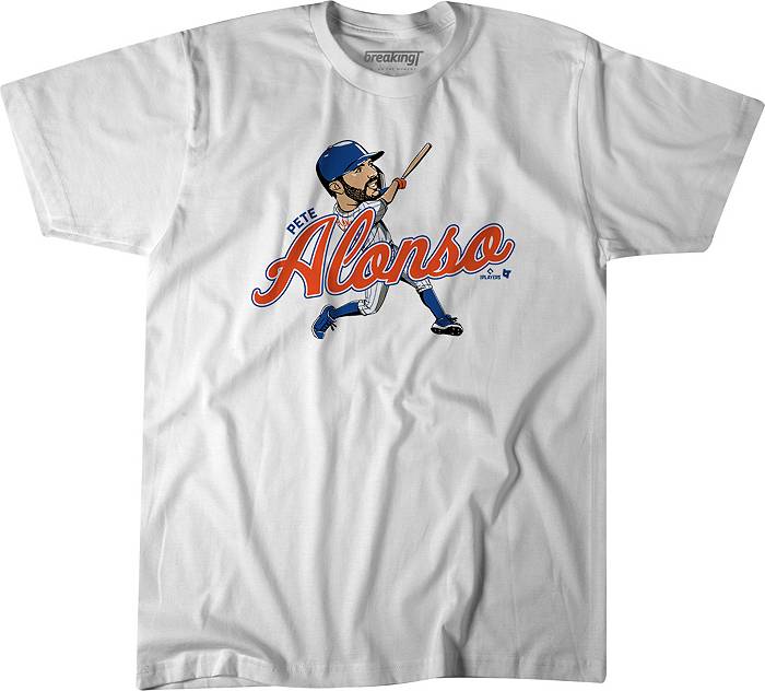 BreakingT Men's New York Mets Pete Alonso Caricature Graphic T-Shirt