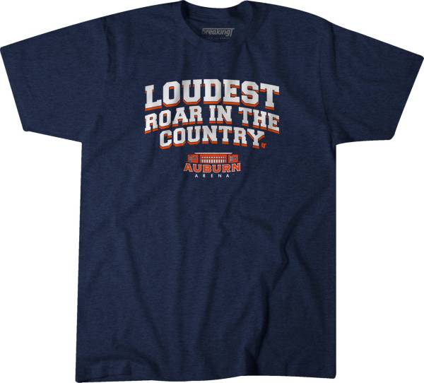 BreakingT Auburn Tigers Blue Basketball Loudest Roar T-Shirt product image