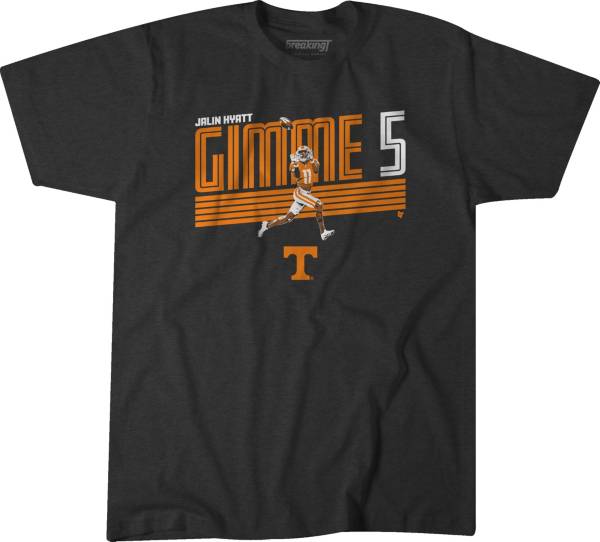 BreakingT Tennessee Volunteers Jalin Hyatt Gimme 5 Black T-Shirt product image
