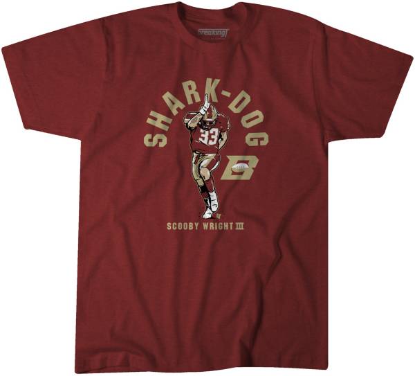 BreakingT Men's USFL Birmingham Stallions Shark Dog Red T-Shirt | Dick's Sporting Goods