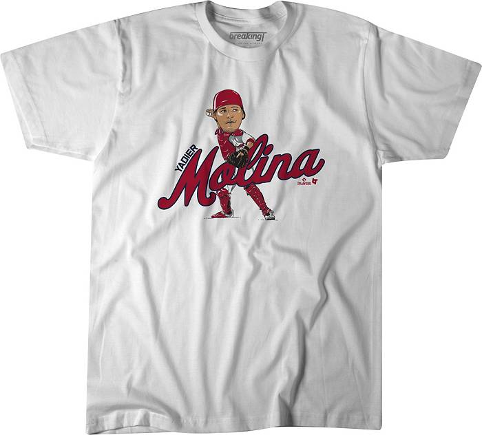 BreakingT Youth St. Louis Cardinals Yadier Molina Caricature Graphic T-Shirt
