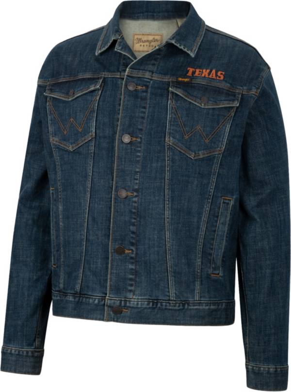 Wrangler Men's Texas Longhorns Blue Denim Jacket product image