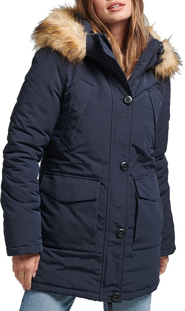 Superdry Women's Everest Faux Fur Parka | Dick's Sporting Goods