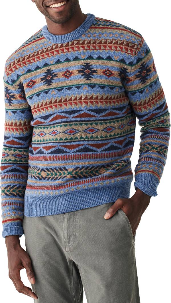 Faherty Men's Doug Good Feather Fair Isle Crewneck Sweater product image
