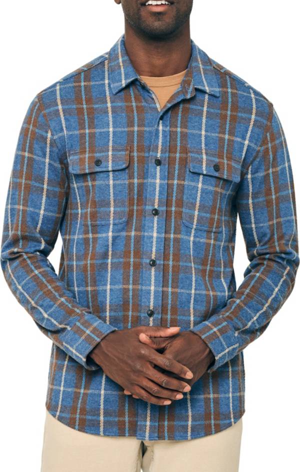 Faherty Legend Sweater Classic Shirt in South Winds Stripe main image 0