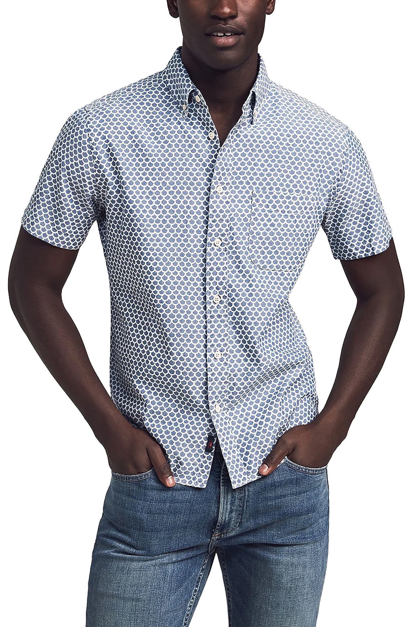 Faherty Men's Stretch Playa Short Sleeve Shirt product image