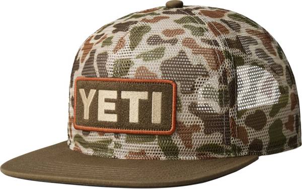 YETI Men's Mesh Camo Flat Brim Hat product image