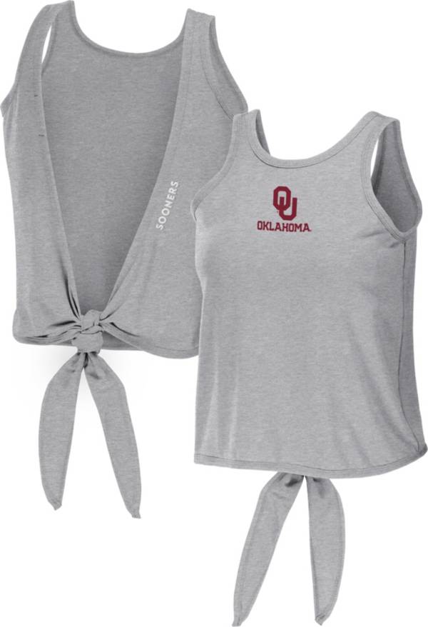 WEAR by Erin Andrews Women's Oklahoma Sooners Grey Convertible Wrap Tank product image
