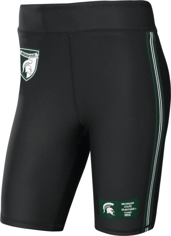 WEAR by Erin Andrews Women's Michigan State Spartans Black Bike Shorts product image
