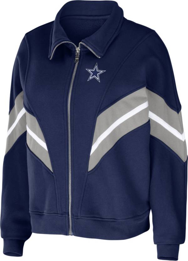 WEAR by Erin Andrews Women's Dallas Cowboys Navy Full-Zip Sweatshirt product image