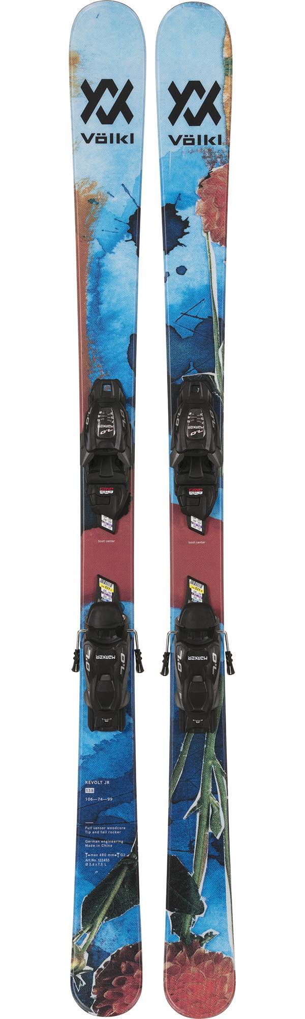 Volkl Junior's Revolt All-Mountain Skis with vMotion 7.0 GW Bindings product image