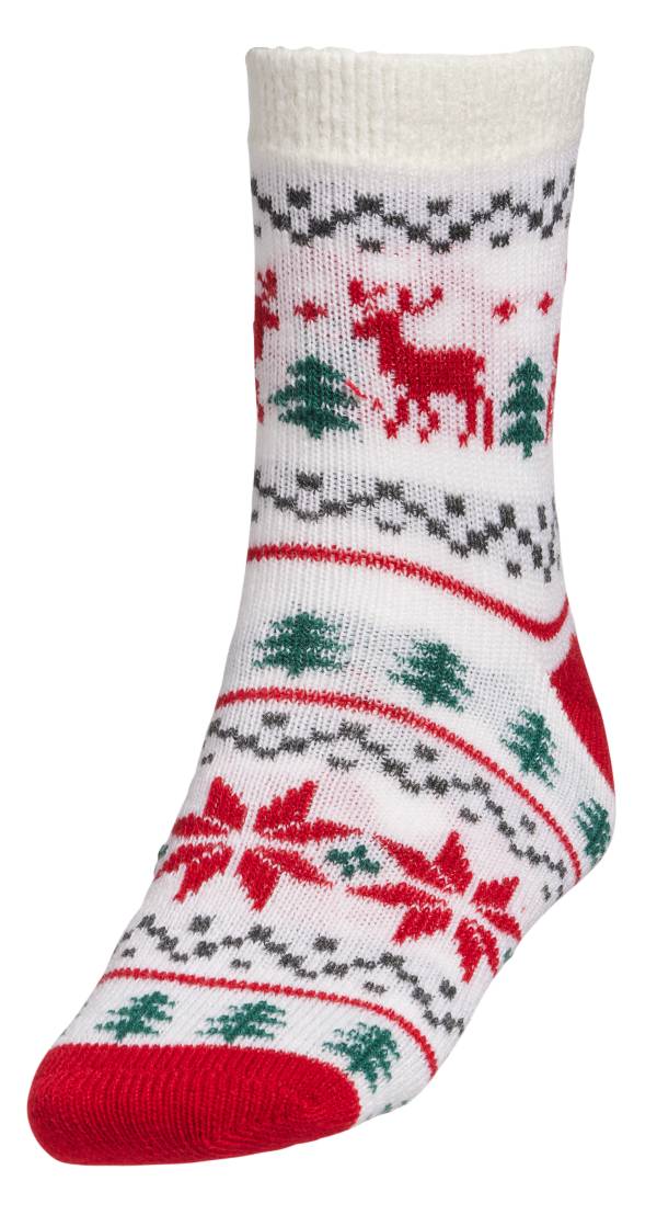 Northeast Outfitters Men's Cozy Cabin Holiday Reindeer Fairisle Socks ...