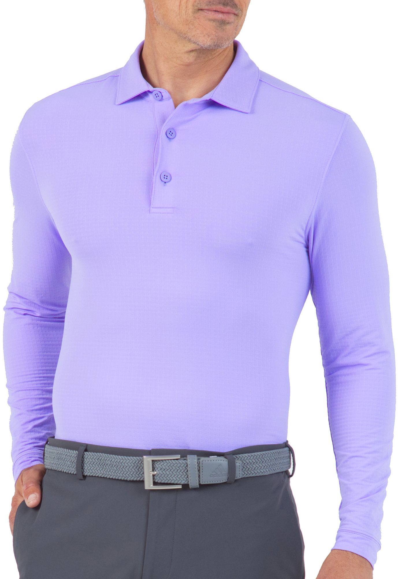 IBKUL Mens Solid Modern Fit Long Sleeve Golf Polo product image