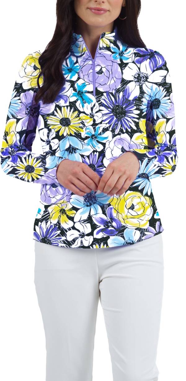 IBKUL Women's Madeline Long Sleeve 1/4 Zip Golf Pullover product image