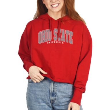 sorry, ZooZatZ Women's Ohio State Buckeyes Scarlet French Terry Cropped Hoodie is currently out of stock