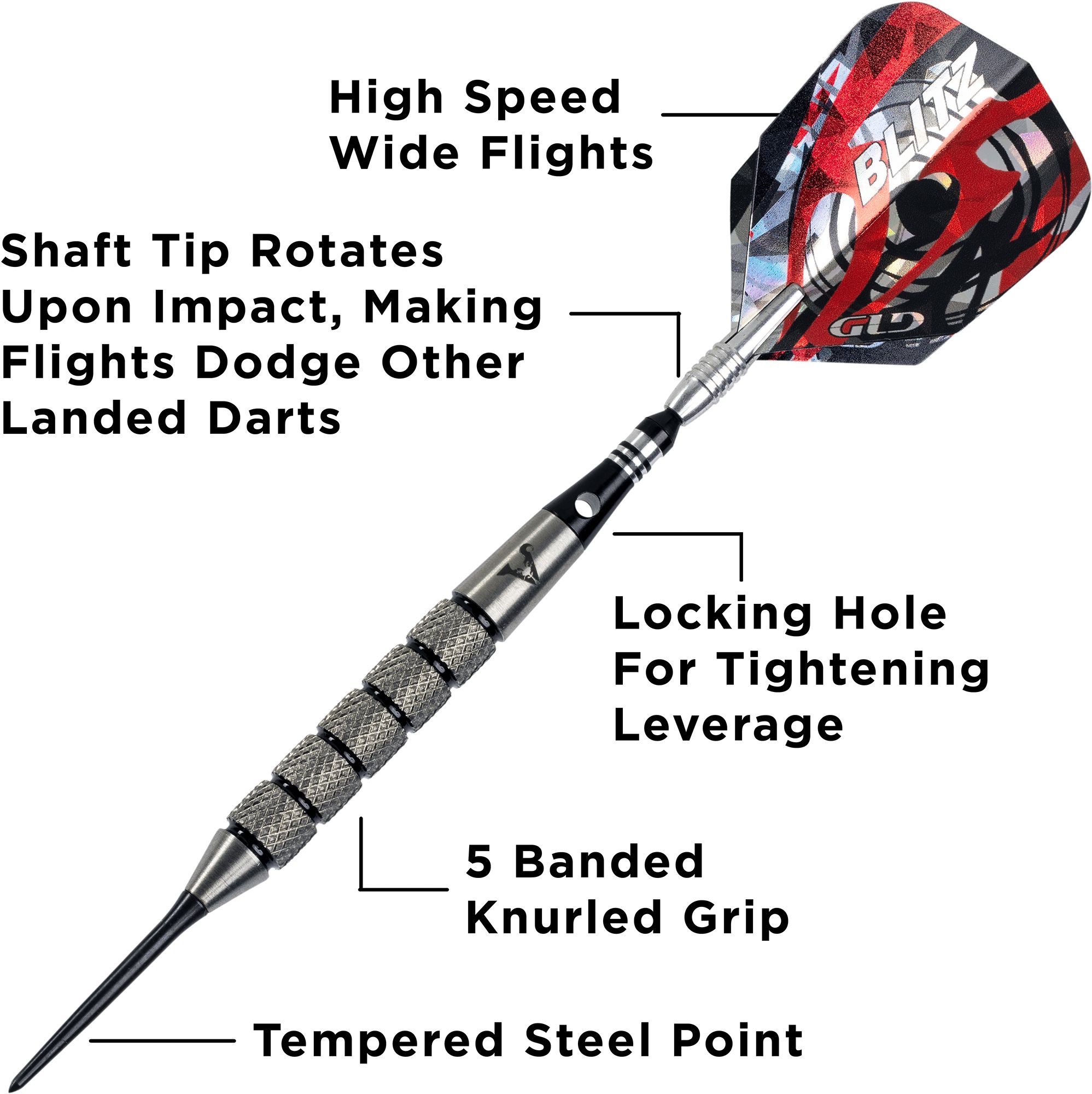 Viper Blitz Tungsten Steel Tip Darts