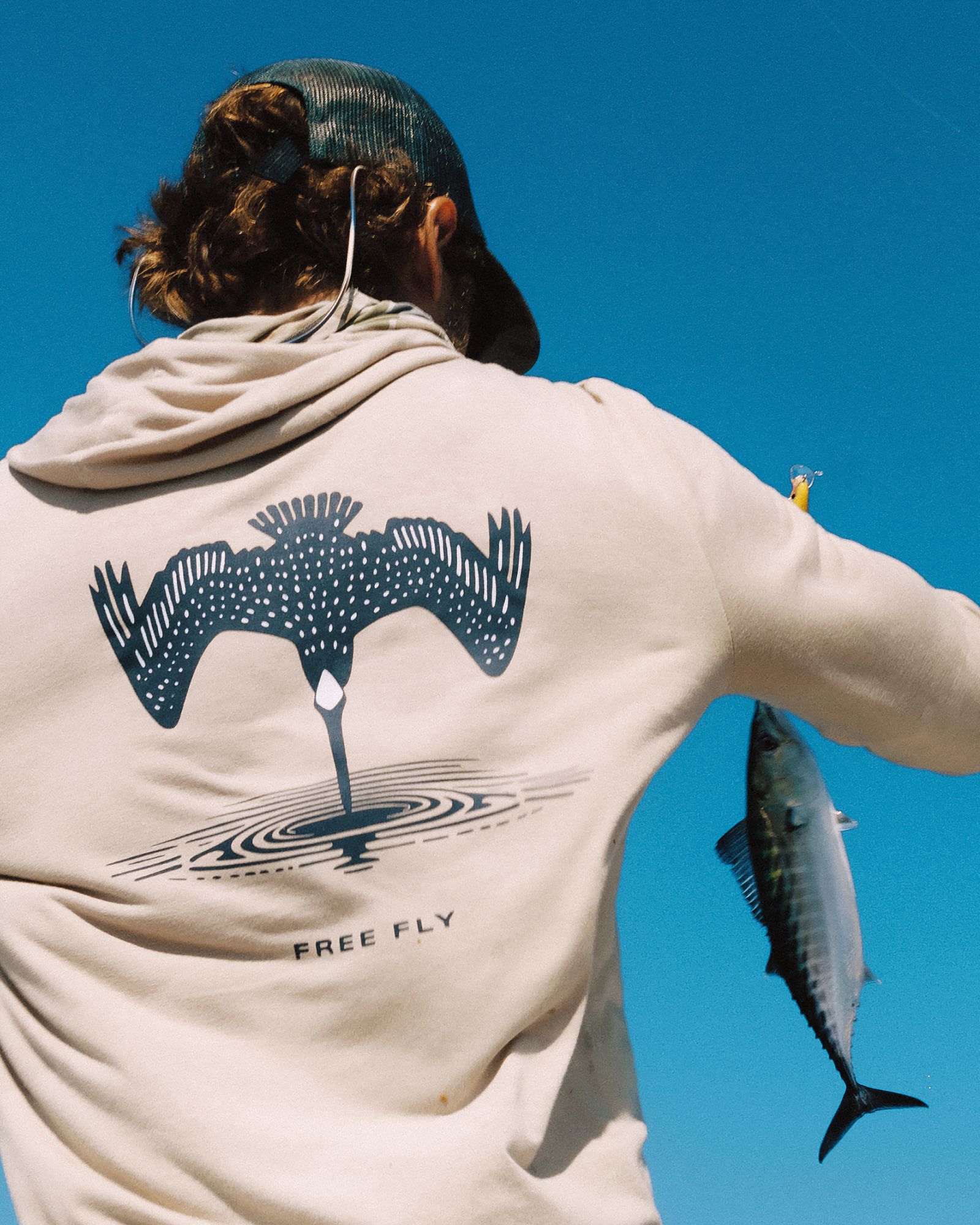 Free Fly Men's Bamboo Lightweight Graphic Hoodie product image
