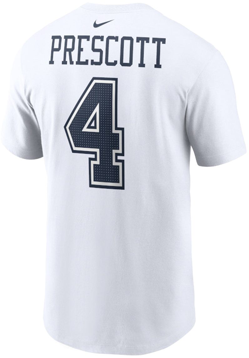 Nike Men's Dallas Cowboys Dak Prescott #4 White T-Shirt product image