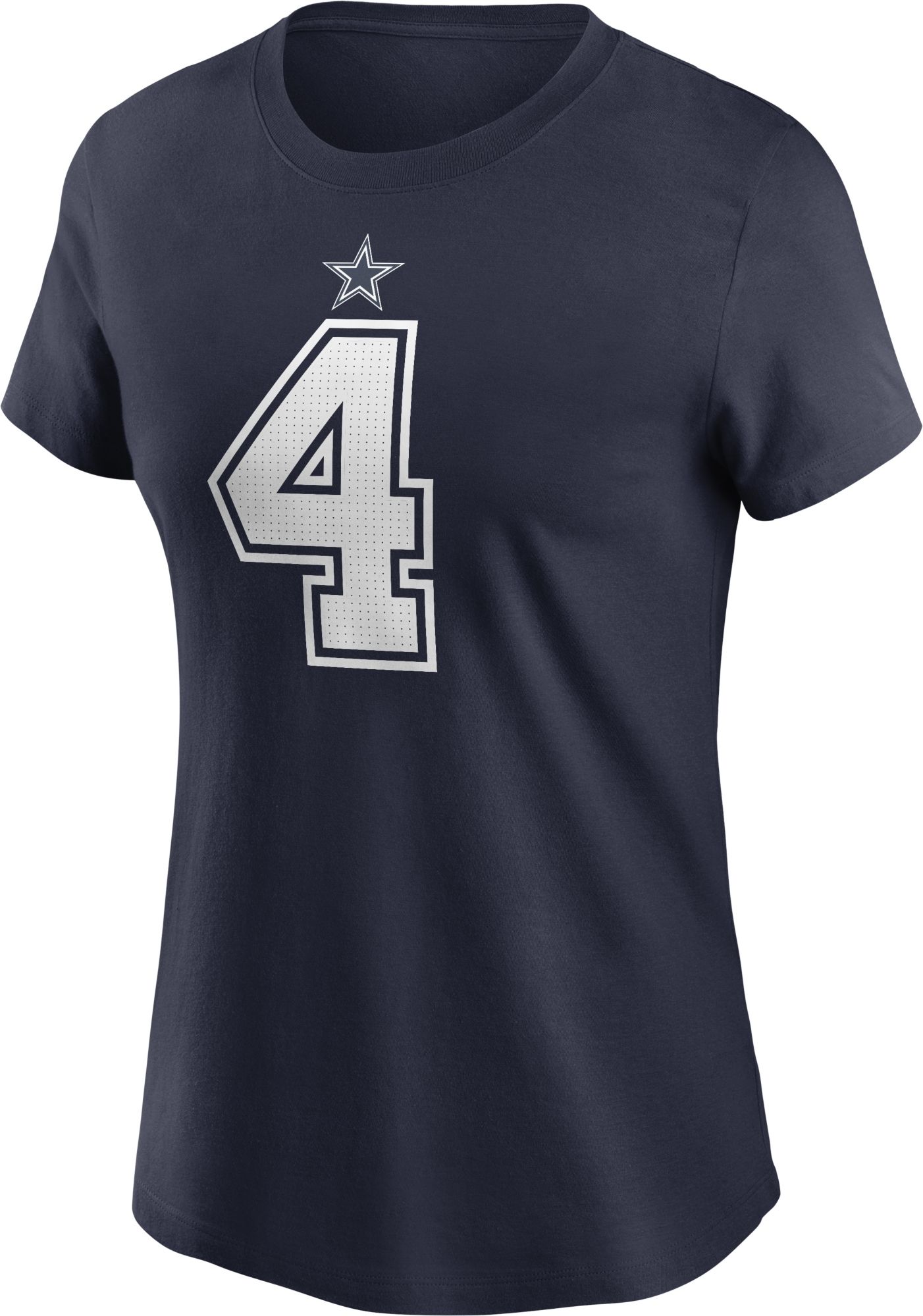 Nike Women's Dallas Cowboys Dak Prescott #4 Navy T-Shirt product image