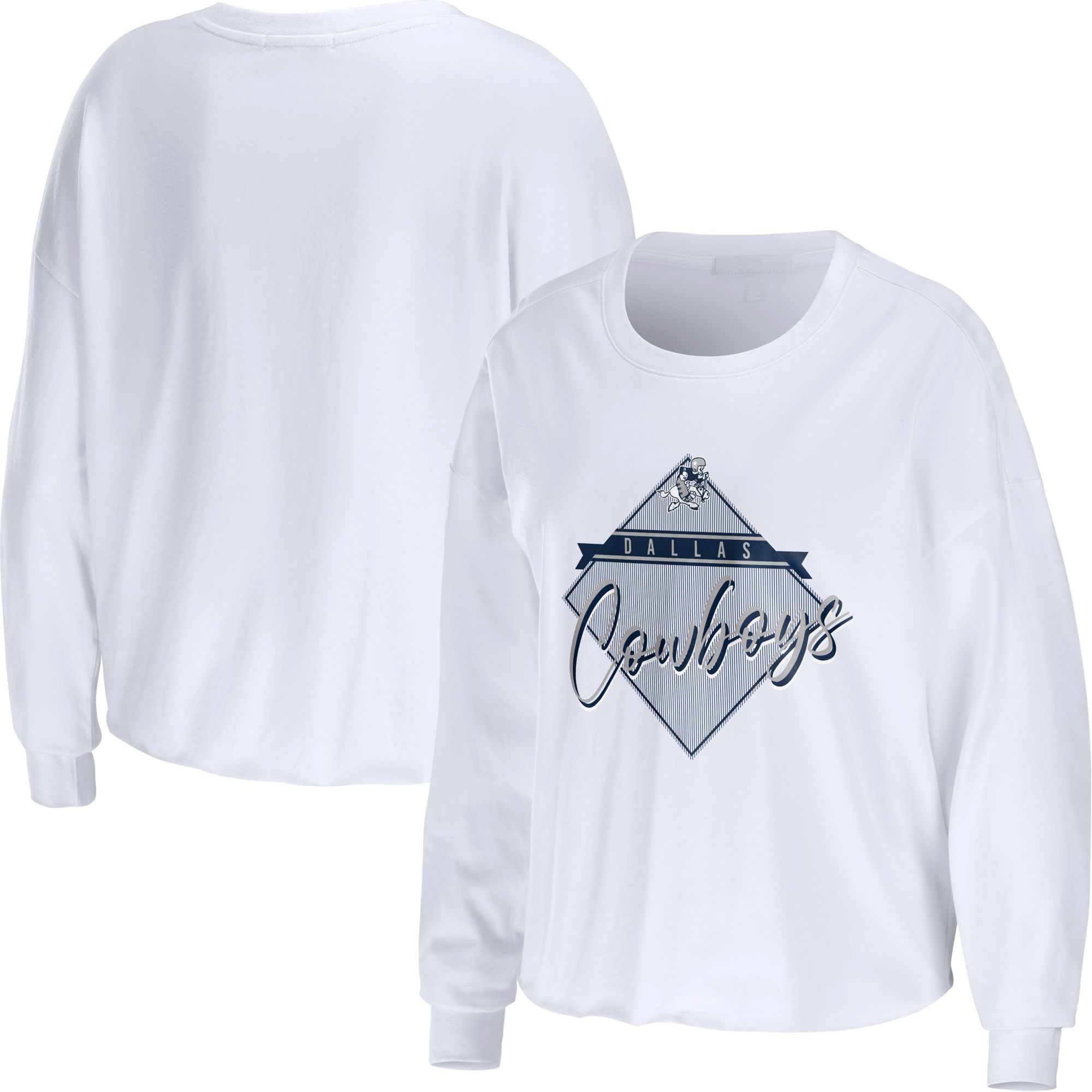 white long sleeve dallas cowboys shirt