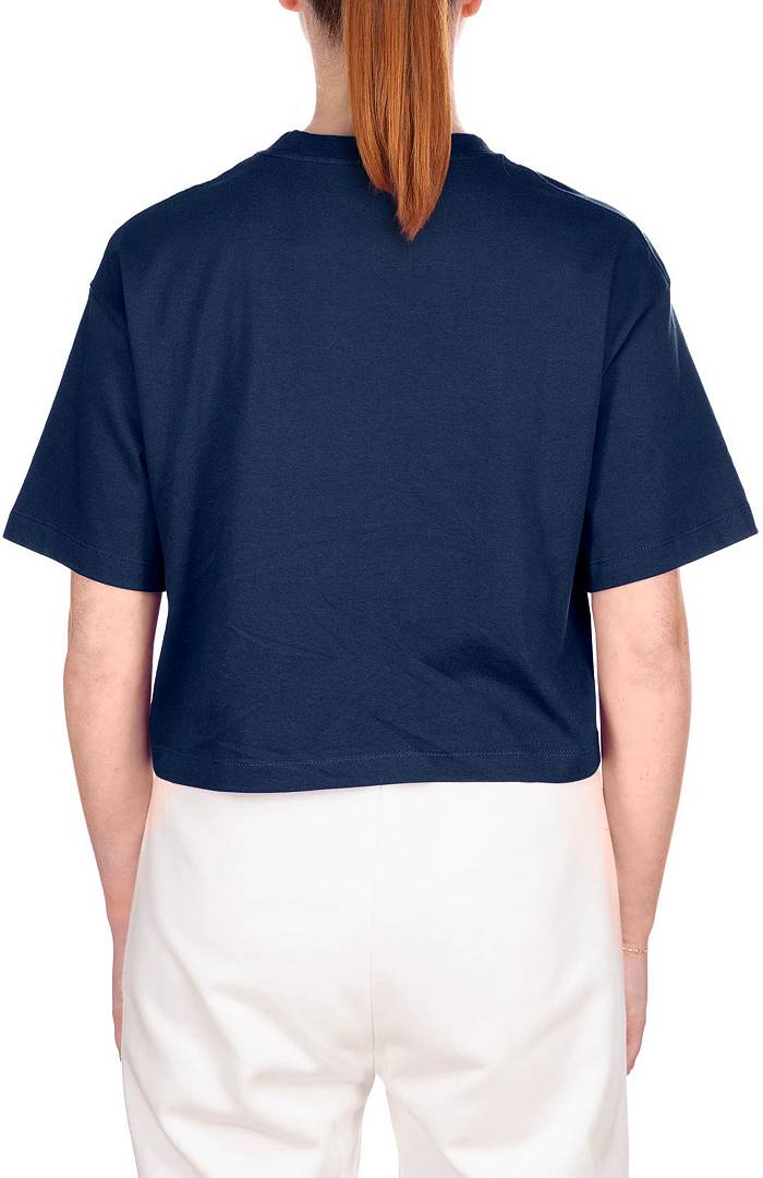 Women's New Era Navy Dallas Cowboys Crop Long Sleeve T-Shirt